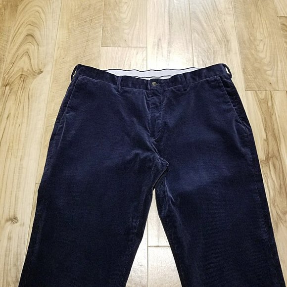 Polo Ralph Lauren Corduroy Pants Mens 38x32 Blue Classic Fit (Act: 39x31) - Picture 5 of 15